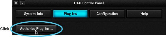 3. Click the Authorize Plug-Ins button in the Plug-Ins panel. The software connects to the Universal Audio authorization servers. 4.