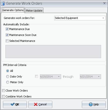 54 Fleet Maintenance Pro Version 14 To issue a work order: 1. On the "Equipment Manager" screen, select a piece of equipment that is due for service.