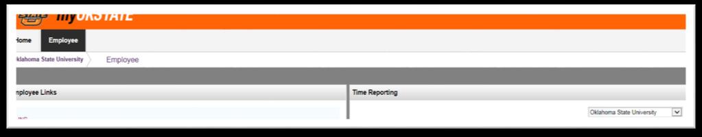 Monthly Leave Reporting 1. Log into my.okstate.