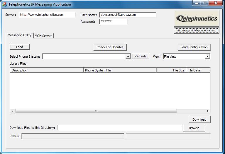 7. Configure Telephonetics IP Messaging Utility This section provides the procedure for configuring Telephonetics IP Messaging Utility.