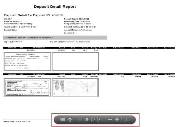 REMOTE DEPOSIT CAPTURE USER GUIDE 28 The PDF document will open in a separate window It can then be printed
