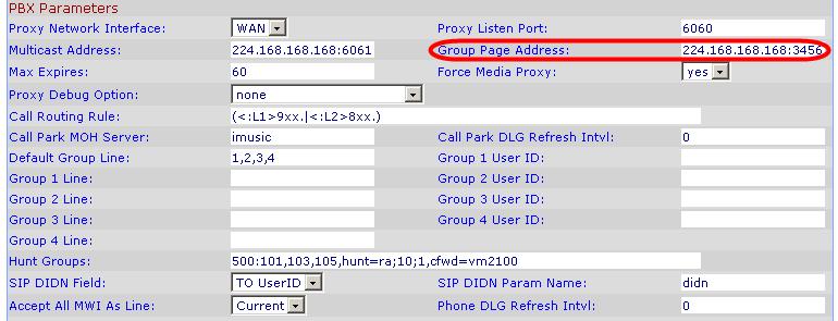 Basic Administration of the SPA9000 Configuring Basic Settings 2 STEP 4 Enter the correct multicast address in the Group Page Address field.