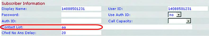 Configuring Phone Lines and Calling Routing Behavior Managing Inbound Calls with the Contact List 4 Entering a Contact List Rule Use the following procedure to enter a contact list rule.