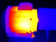 A thermal image will appear on the screen The clicking noise is due to the frequent calibration of the