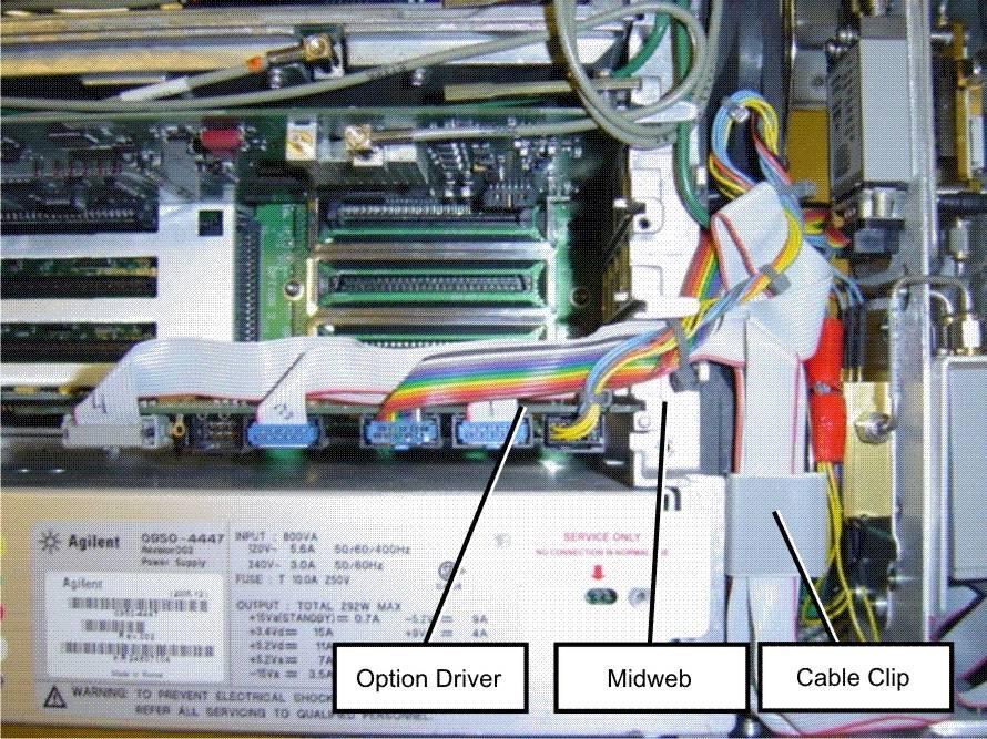 Page 4 of 7 routing prevents damage to the cables when the top brace is installed. Figure 1. Option Driver assembly location. 3.