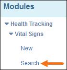under Health Tracking, click Search. 2.
