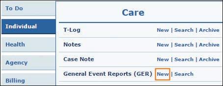from this tab General Event Reports Incident Reporting and Reportable Events 1.