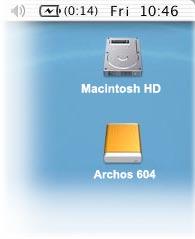 The ARCHOS device will appear in My Computer. You can now put your own files onto the ARCHOS : - synchronize your music, videos or photos to the ARCHOS using Windows Media Player 10.