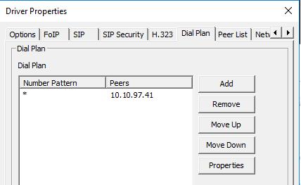 Select the Dial Plan tab, and configure as desired.