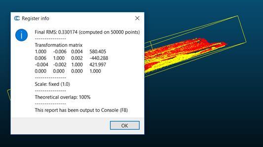 The analysis involved with the surface deviation analysis of the filtered point clouds dataset between the two epochs.
