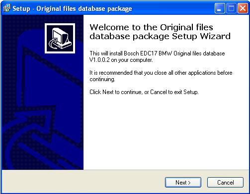 Spi-Wizard II Installation Guide - 12 - Installing the database files To install the database files please follow the instructions below : Important : Please make sure your Spi-Wizard II application