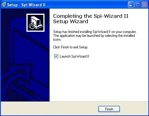 Spi-Wizard II Installation Guide - 4 - At this point the installation of Spi-Wizard II is complete.