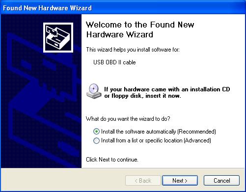 Spi-Wizard II Installation Guide - 5 - Installing the USB driver If this is the first time you install the Spi-Wizard II application on this PC or a new USB driver has been installed by the