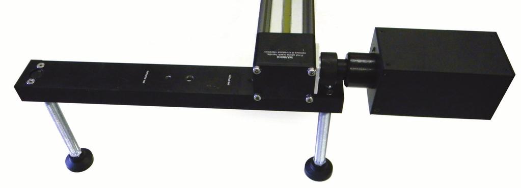 place the end of the rail with connected motor to the top.