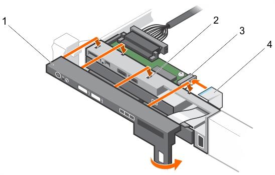 3 Keep the Phillips #2 screwdriver ready. Step Align the locking tabs on the control panel with the notches on the chassis and angle the control panel until it snaps into place.