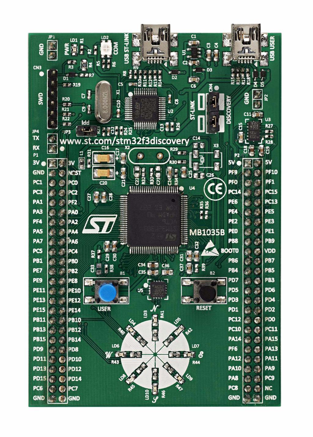 UM570 User manual STMFDISCOVERY Discovery kit for STMF0xx microcontrollers Introduction The STMFDISCOVERY is designed to help you explore the features of the STM F -bit ARM Cortex -M mixed-signal