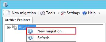 If everything is well configured, you can proceed with creating the migration project. 5.