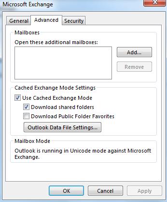 In the Change Account dialog box, click More Settings.