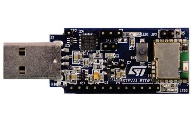STEVAL-BTDP USB dongle for the Bluetooth class SPBT.0DP module Data brief Features Based on the V.0 Bluetooth class module SPBT.