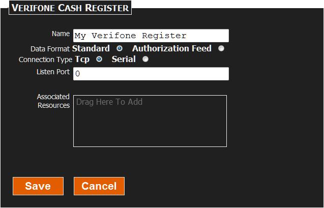 APPENDIX J: DATA SERVER STREAMS NCR Cash Register Select this option for data stream capture from NCR cash registers. Parameter settings: Name Name assigned to the cash register.