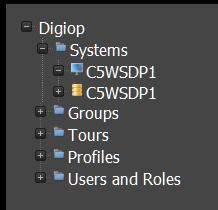 SECTION 3: USING DIGIOP CONTROL 1. Find the Systems entry in the list in the left frame of the home page,then click the icon to open the Systems list.
