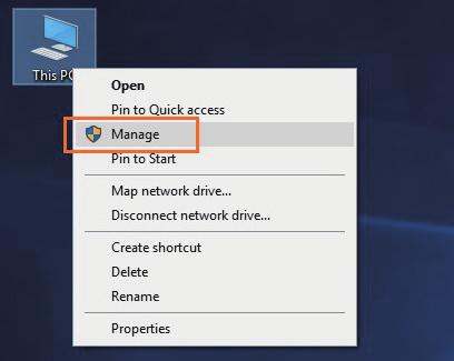 5. Verification 5.1 Windows Operating System 1. Go to Windows Device Manager.