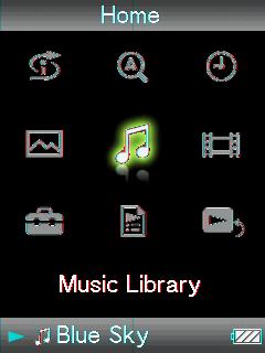 17 Playing Music Searching for Songs (Music Library) You can search for songs by title of songs, albums, artist, and genre, etc.