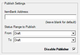 Project Publish Settings In the New Project dialogue, you can click the Publish Settings tab to configure properties which affect the way