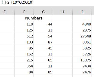 Working with Array Formulas I. What Are Array Formulas? An array is a grouping of two or more cells.