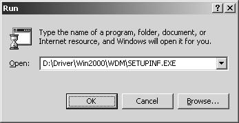 Open the Run... dialog box. Click the Windows Start button. From the menu that appears, select Run... 10 In the dialog box that appears, input the following into the Name field, and click [OK].