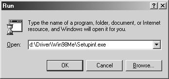 If you are using a virus checker or similar software, be sure to exit this as well. Prepare the CD-ROM. Insert the UA-5 Driver CD-ROM into the CD-ROM drive of your computer. Open the Run... dialog box.