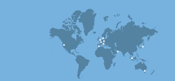 Milestone Systems offices are located across the world.
