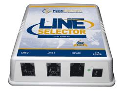 TWO LINE SELECTOR Our LINE SELECTOR switch is designed to allow a Single Telephone Device to Connect to Two Telephones Line for Incoming and Outgoing calls.