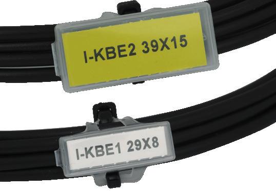 CABLE MARKING Cable Marking Series: I-KBE Economic and durable solution for marking cables using