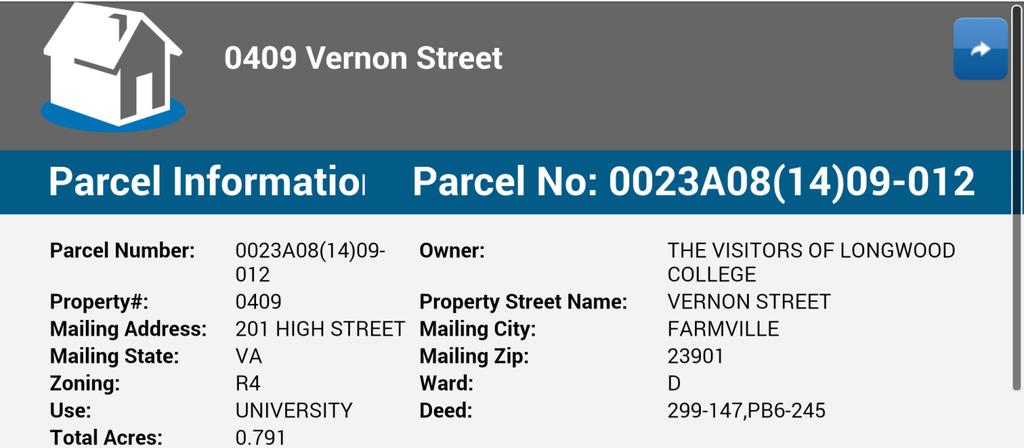 This is a screenshot of the full parcel report.