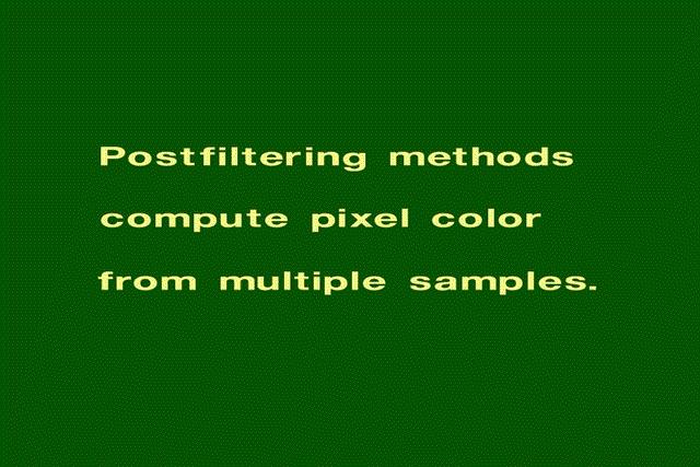 Postfiltering Techniques ITCS