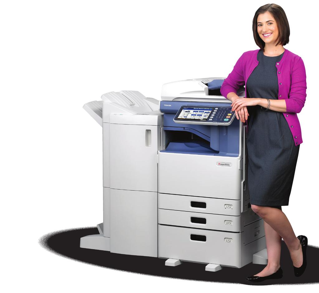 There s more to Toshiba Colour than ever before. Now you can copy, print, scan and fax with an MFP that s smaller, quieter, sleeker and faster than ever.