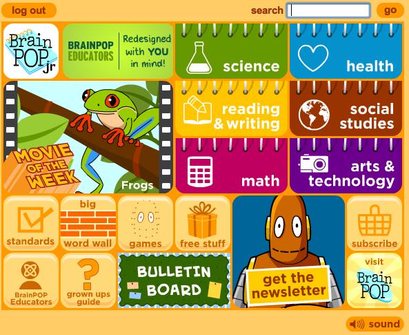 Note: To Access BrainPOP Jr. users must use the Log-in from the ed1stop Curriculum Support section or for students from the School Help section.