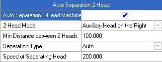 Min Distance between 2 Head: The distance between the two laser head after datumed.