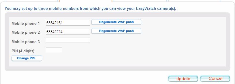 Generate WAP Push Message If user lost the WAP link, user can generate the WAP push again in the