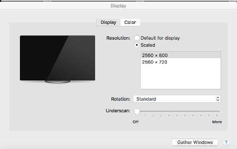 imac/propresenter Tech Instructions Display Settings Display should be set to Use as Separate Display.