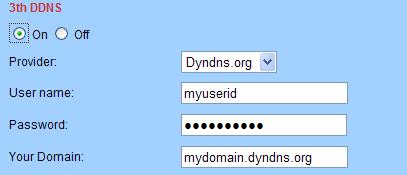 com User must apply a free domain name from this website and fill the info into the below blanks (Figure 12) and save the settings. Then the domain name can be used. 5.3.