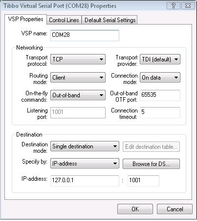 Name the Virtual Com Port Click BROWSE FOR DS... the first time you visit this page. You may get asked to UNBLOCK the program by Windows Firewall.! ADVANCED OPTION!