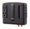 Power and surge protection Model ELM205 Flat-Panel HD Power Conditioner and Surge Protector 7.7" x 1.3" x 3.6" 19.6 x 3.3 x 9.