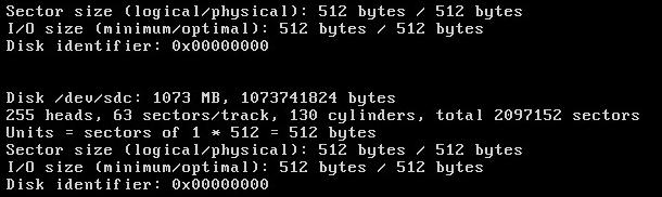 Use fdisk l more to return the total capacity