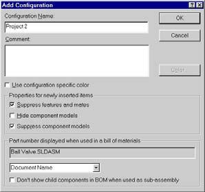 the SolidWorks Configuration Manager and select Add