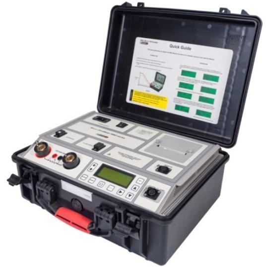 Micro Ohmmeter RMO200G Lightweight only 8 kg Powerful 5 A 200 A DC Measuring range 0 999,9 mω Resolution to 0,1 µω Typical accuracy 0,1 % Remote Control Unit (optional) Both Sides Grounded Unit