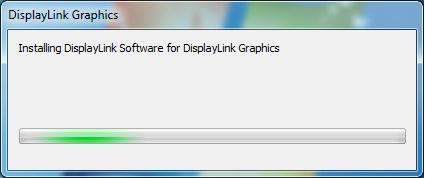 2. Installation 4. Please wait while Windows configures DisplayLink Graphics. Your screens may temporarily go black or flash during this process. 5.
