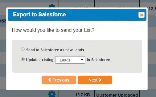Note, you must first redeem your list for this option to appear. 2. Enter your Salesforce login credentials and click Next.