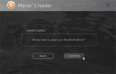 Select disconnect device 2). A prompt will appear to make sure you want to disconnect.